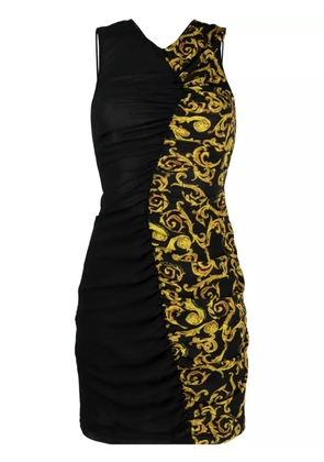 Versace Jeans Couture Sketch Couture-print minidress - Black