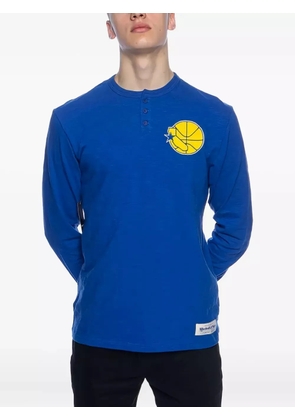Mitchell & Ness henley basketball-logo T-shirt - Blue