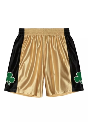 Mitchell & Ness shamrock-detail swingman shorts - Neutrals