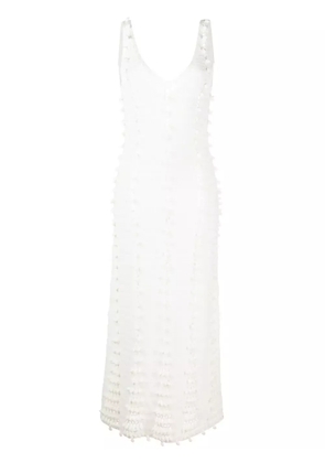 REMAIN crochet-knit dress - White