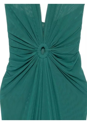 Fisico halterneck dress - Green