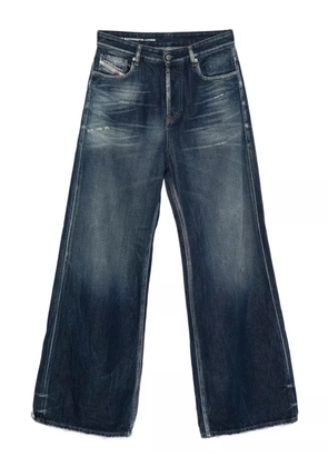 Diesel frayed wide-leg jeans - Blue