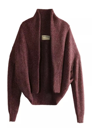 Frenckenberger shawl-collar knitted cardigan - Red