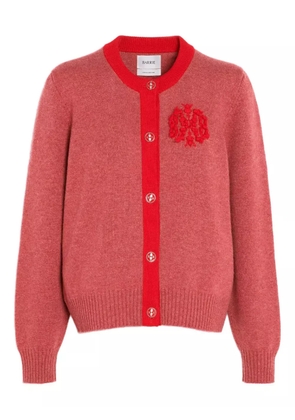 Barrie embroidered cashmere cardigan
