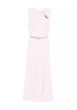 Roland Mouret knot-detail belted midi dress - Pink