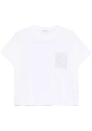 Peserico bead-detail T-shirt - White