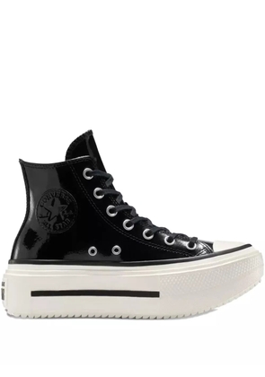 Converse leather platform sneakers - Black
