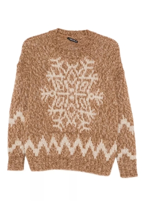 Pennyblack snowflake-motif sweater - Brown