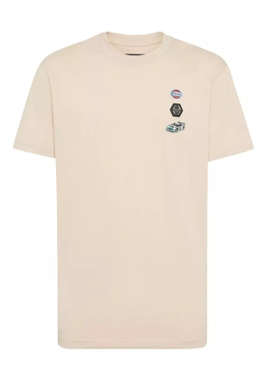 Philipp Plein racing-car-patch T-shirt - Neutrals