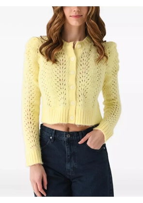 Kitri Matilda open-knit cardigan - Yellow