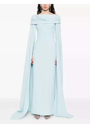 Solace London The Nuri off-shoulder maxi dress - Blue