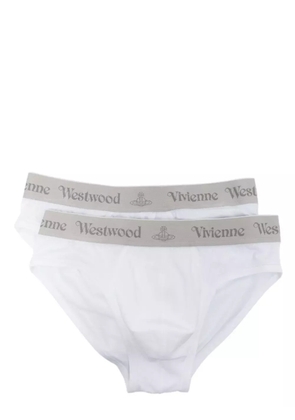 Vivienne Westwood two-pack logo-waistband briefs - White