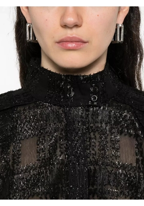 IRO patterned-jacquard blouse - Black