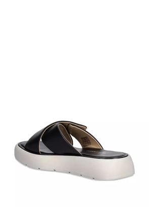 Baldinini cross-strap platform sandals - Black