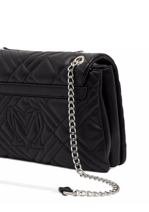 Love Moschino quilted chain shoulder bag - Black