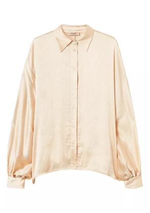 TWINSET balloon-sleeve shirt - Neutrals