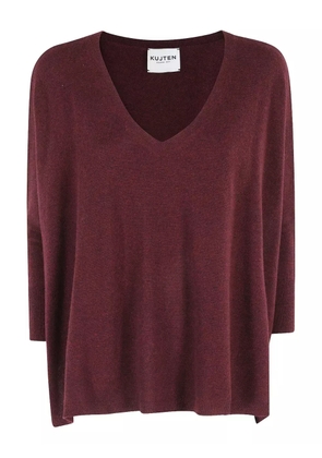 kujten V-neck cashmere sweater - Red