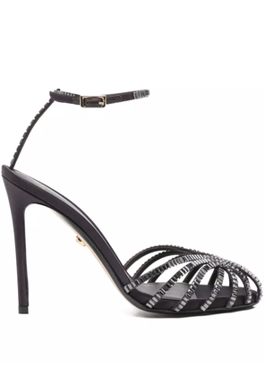 Alevì 100mm crystal-embellished stiletto sandals - Purple