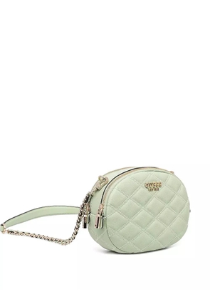 GUESS USA quilted chain-link cross-body bag - Green