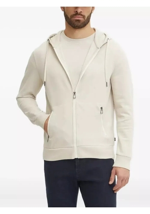 Joop! zip-up drawstring hoodie - Neutrals