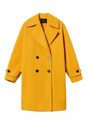 TWINSET double-breasted coat - Yellow
