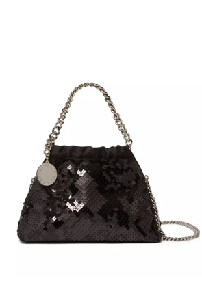 Stella McCartney Falabella sequin-embellished chain-strap mini bag - Black