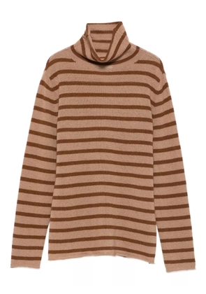 BeYou striped turtleneck top - Neutrals