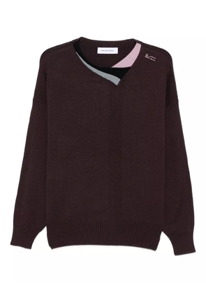 Kiko Kostadinov crew-neck sweater - Brown
