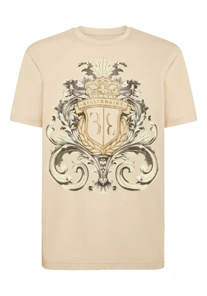 Billionaire crest-print T-shirt - Neutrals