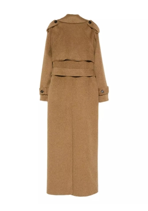 Giuseppe Di Morabito belted double-breasted coat - Brown