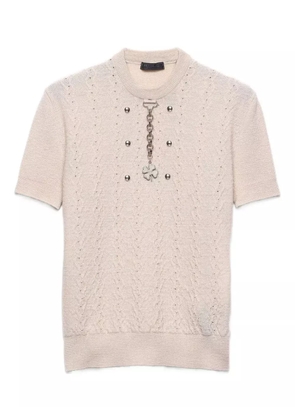 Prada wool crew-neck sweater - F0036 NEUTRAL