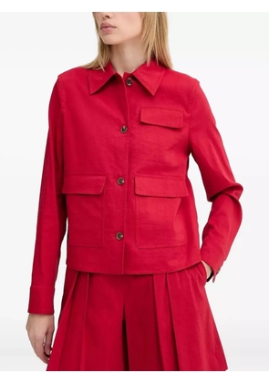 Theory button-fastening flap-pocket jacket - Red