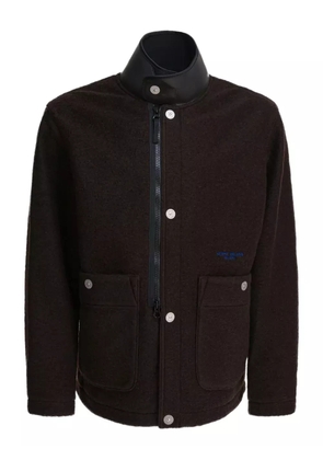 Stone Island embroidered-logo jacket - Brown