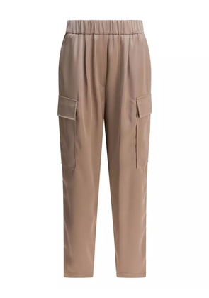 Semper elastic-waist cargo trousers - Neutrals
