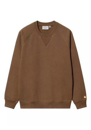 Carhartt WIP raglan-sleeve embroidered-logo sweatshirt - Brown
