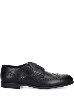 Baldinini perforated leather Oxford shoes - Black