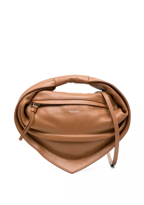 FEDERICO CINA twisted-handle calf-leather tote bag - Brown