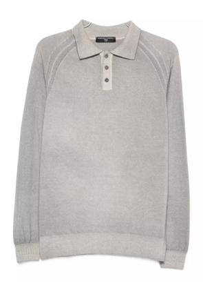 Daniele Fiesoli ribbed-panel polo shirt - Grey