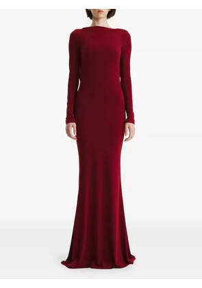 2310 STUDIO cowl-back maxi dress - Red