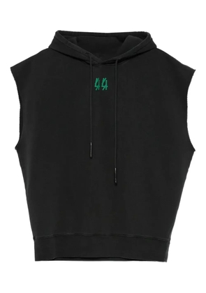 44 LABEL GROUP hooded sleeveless vest - Black