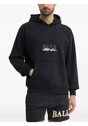 BALR. logo-embroidered hoodie - Black