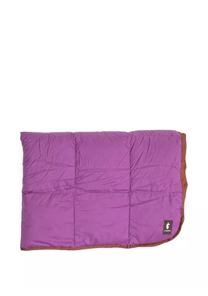 COTOPAXI quilted two-tone poncho - Purple