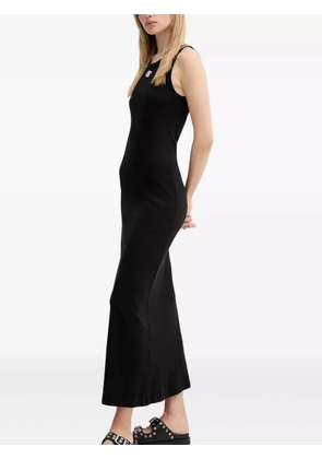 MUNTHE ribbed sleeveless maxi dress - Black