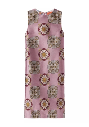 La DoubleJ floral-print sleeveless midi dress - Pink