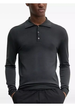 Barena long-sleeve polo shirt - Grey