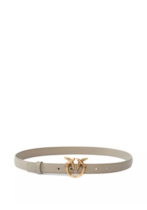 PINKO Love Birds-buckle leather belt - Neutrals