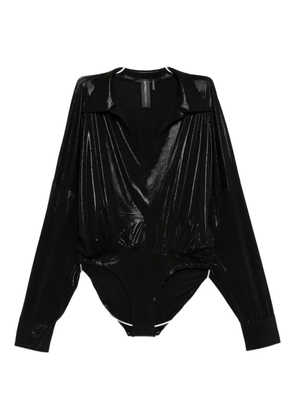 Norma Kamali draped bodysuit - Black