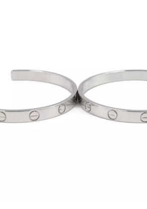 Cartier 2010s 18K white gold Love hoop earrings - Silver