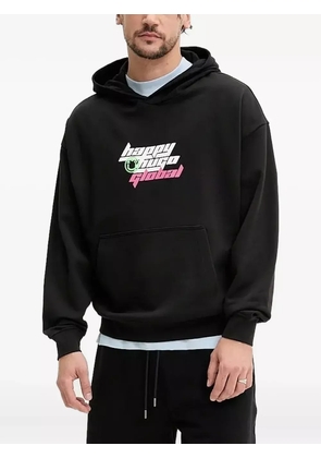 HUGO graphic-print hoodie - Black