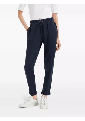 Brunello Cucinelli drawstring track pants - Blue